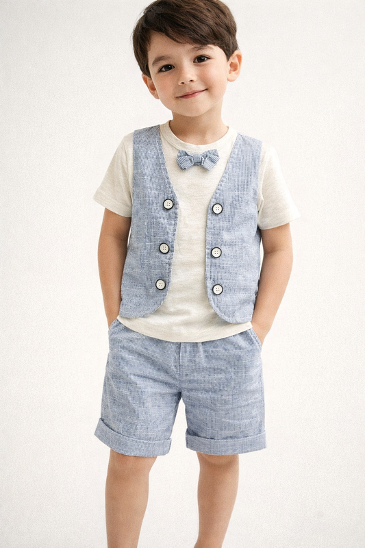 Premium Baby Boy 3-Piece Summer Outfit